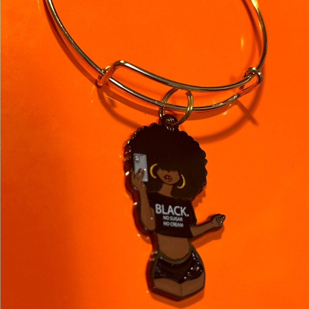 Bangle Bracelet- Black. No Sugar No Cream